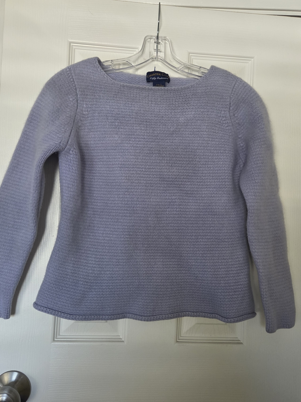 Charter Club Lavender 2-Ply Cashmere Sweater